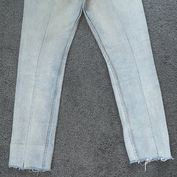 REFORMATION VINTAGE LEVI'S REPURPOSED LIGHT WASH RARE BACK SEAMS  MADE IN USA 25 - Picture 8 of 16